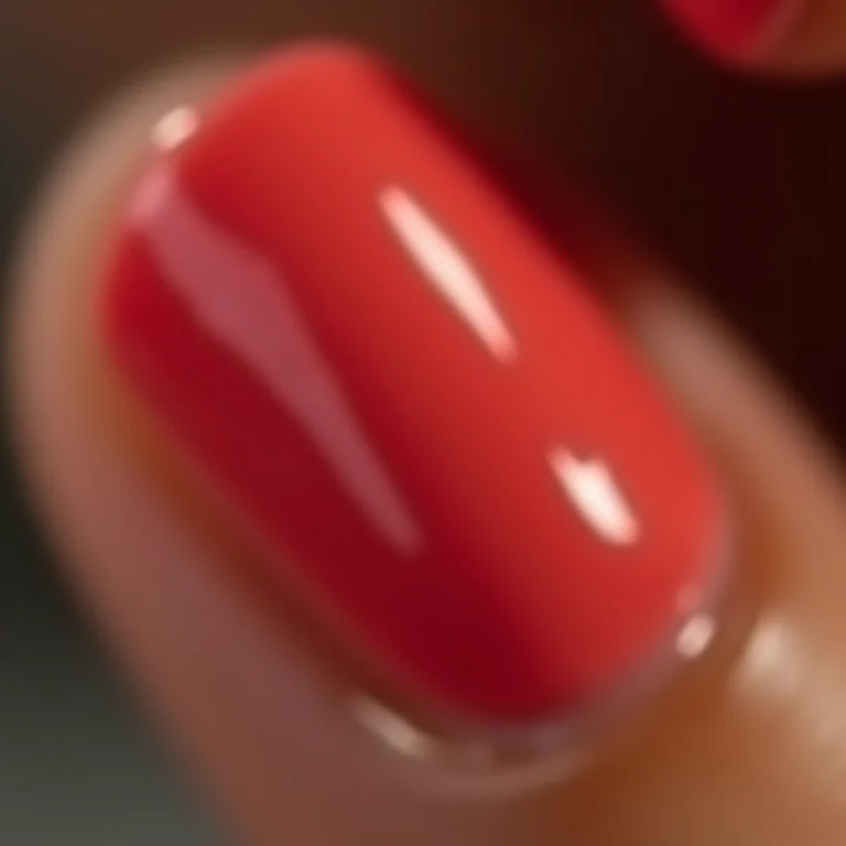 Aplicação de top coat de qualidade.