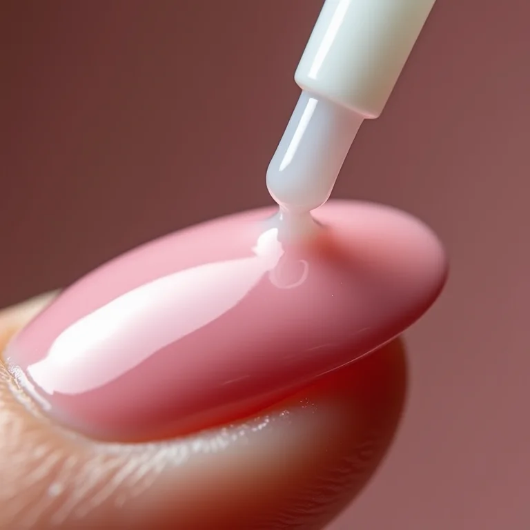 Aplicação de top coat extra brilho em unhas