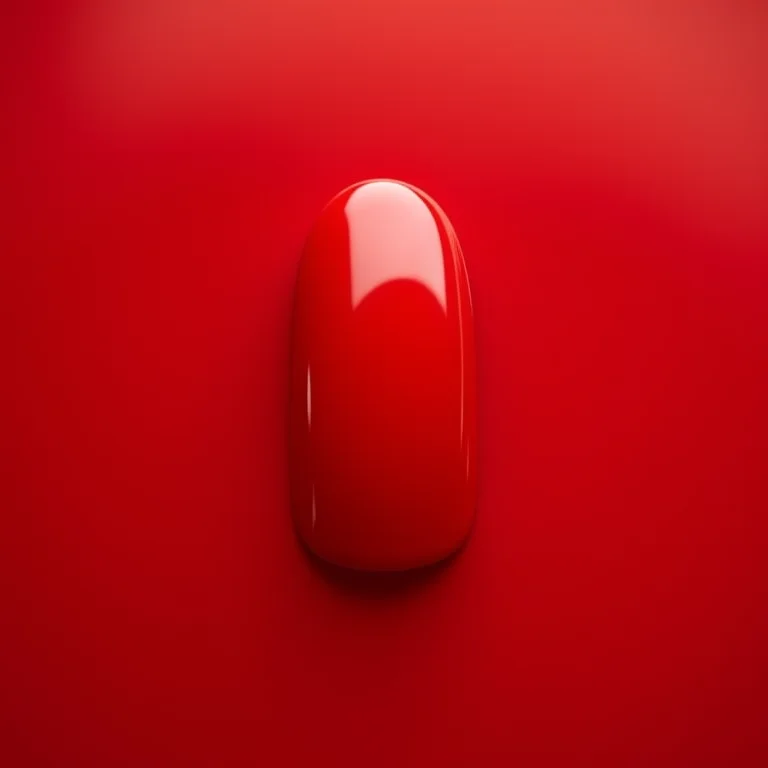 Brilho intenso e duradouro das unhas encapsuladas vermelhas