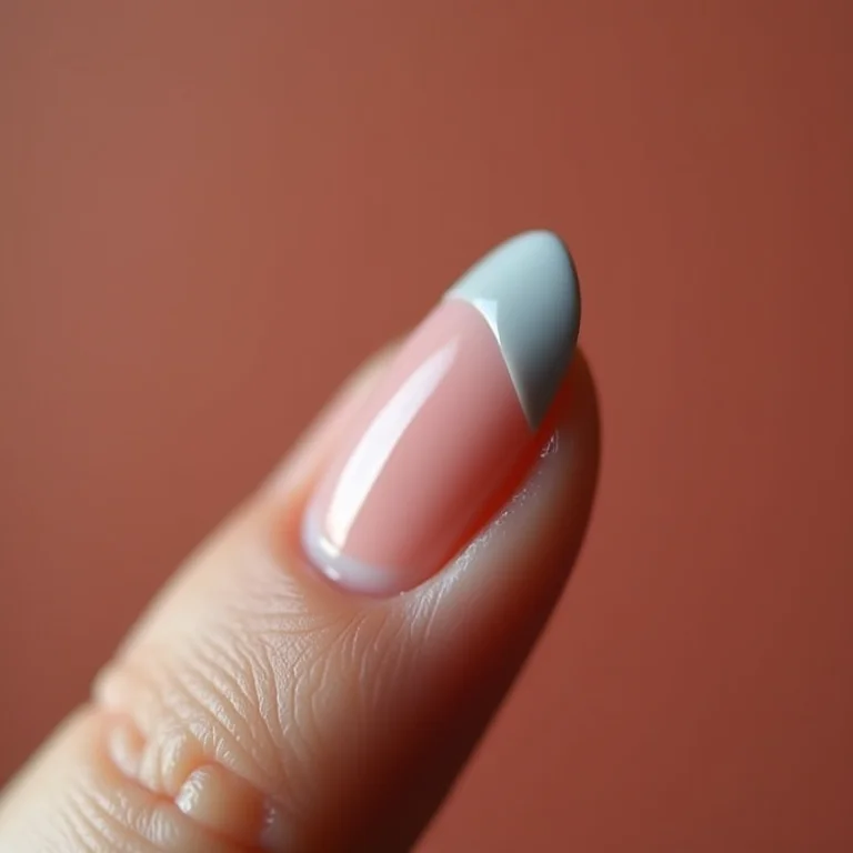 Close-up de francesinha invertida com crescente cinza claro