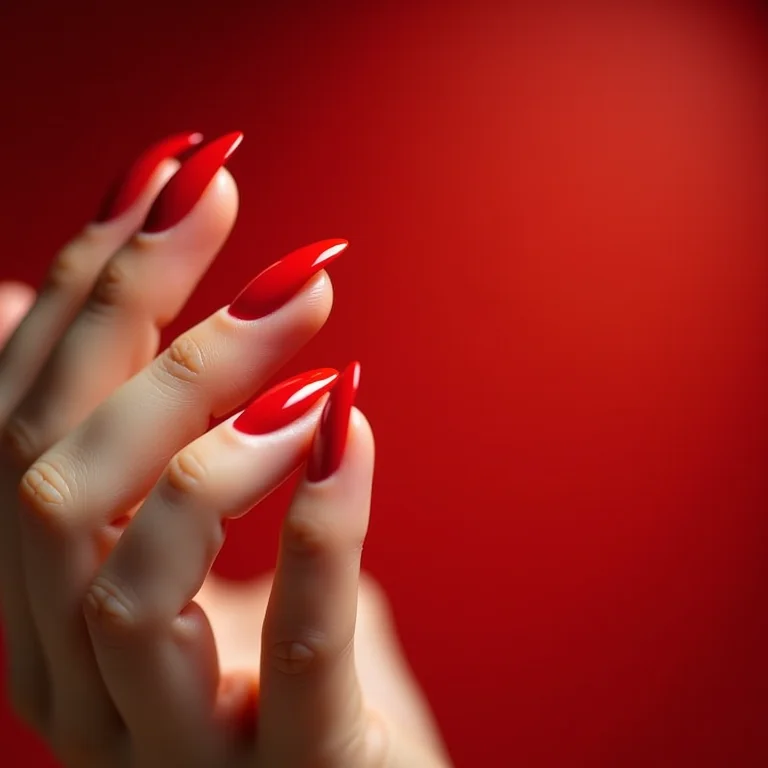 Close-up extremo de francesinha vermelha perfeita.