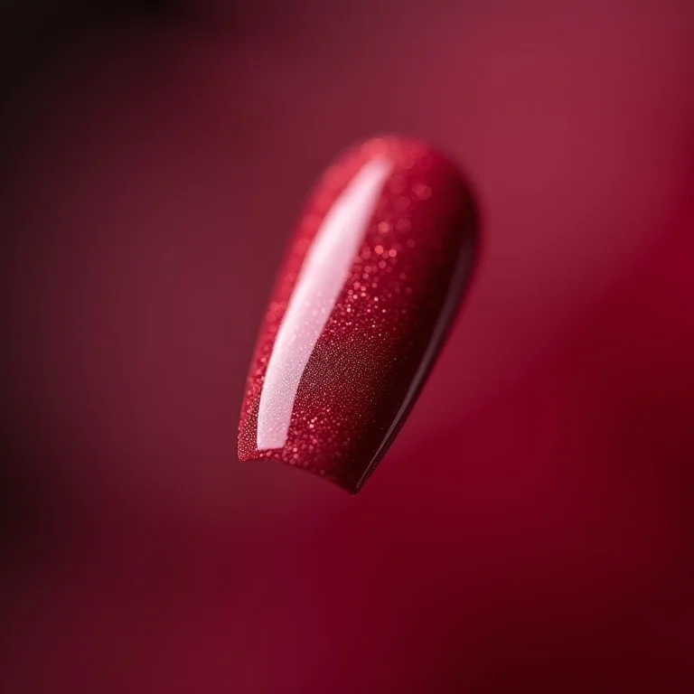 Close-up extremo de unha com Risqué Renda