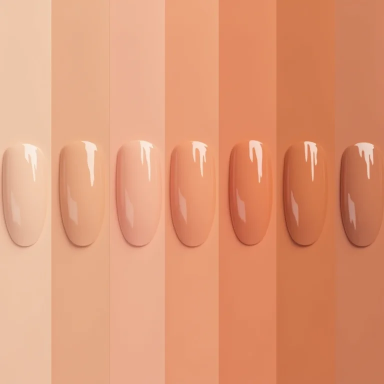 Coleção de esmaltes nude de diversas marcas