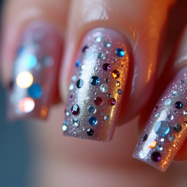 Combinação de materiais para nail art 3D