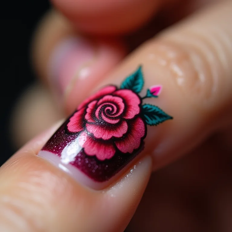 Como fazer rosa à mão livre.