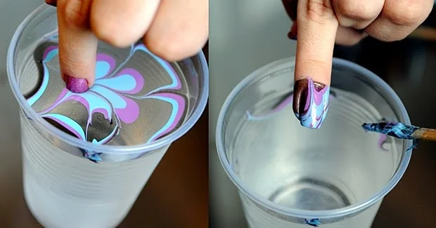 Como fazer unhas decoradas na água