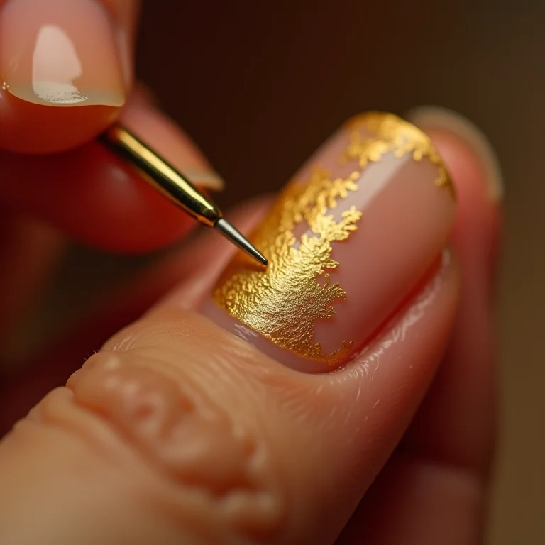 Como remover a folha de ouro da unha