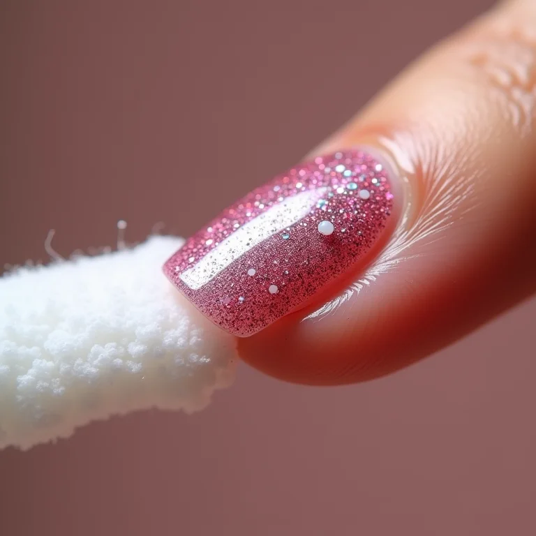 Como remover glitter das unhas