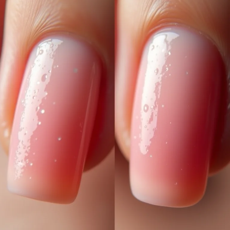 Comparativo: unha saudável vs unha danificada pelo uso de cola