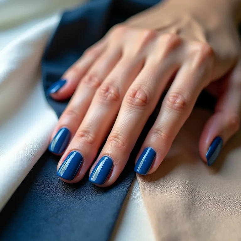 Cores de roupa que combinam com unhas azuis