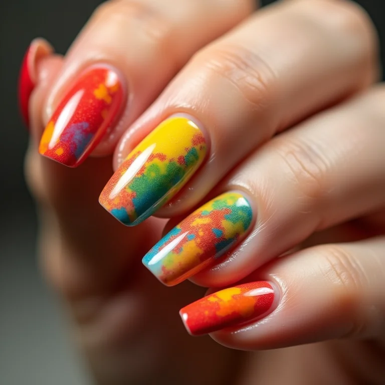 Cores vibrantes nas unhas juninas