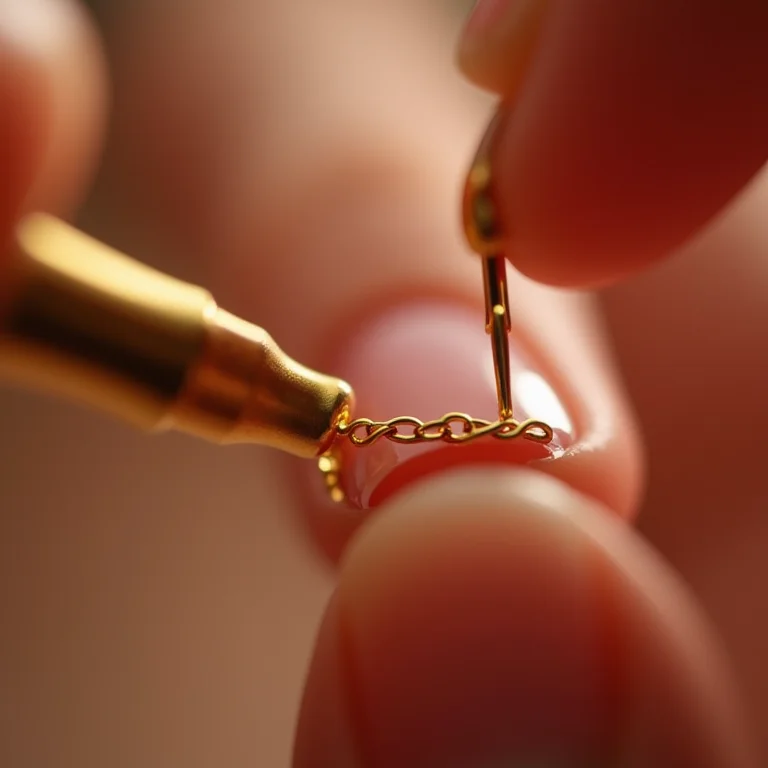 Cuidados com as unhas decoradas com fios de ouro