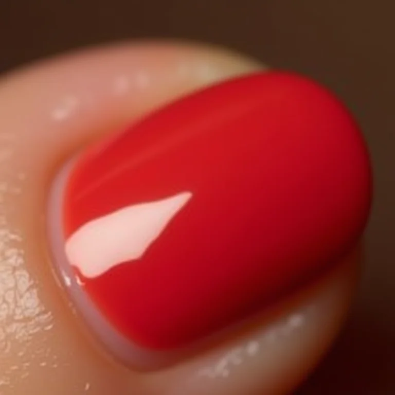 Cutículas hidratadas e unhas vermelhas impecáveis
