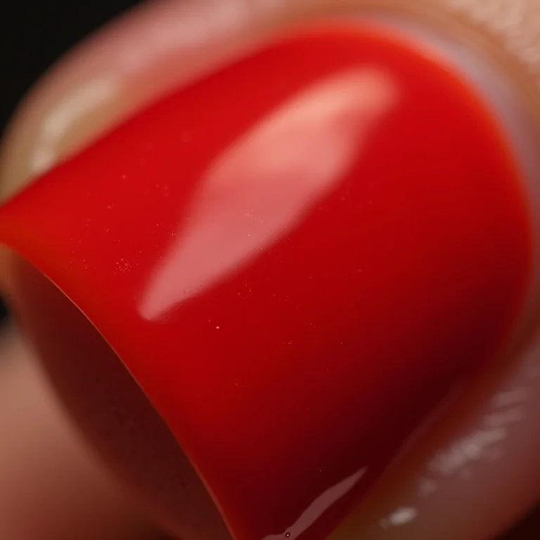 Cutículas ressecadas ao redor de unhas vermelhas