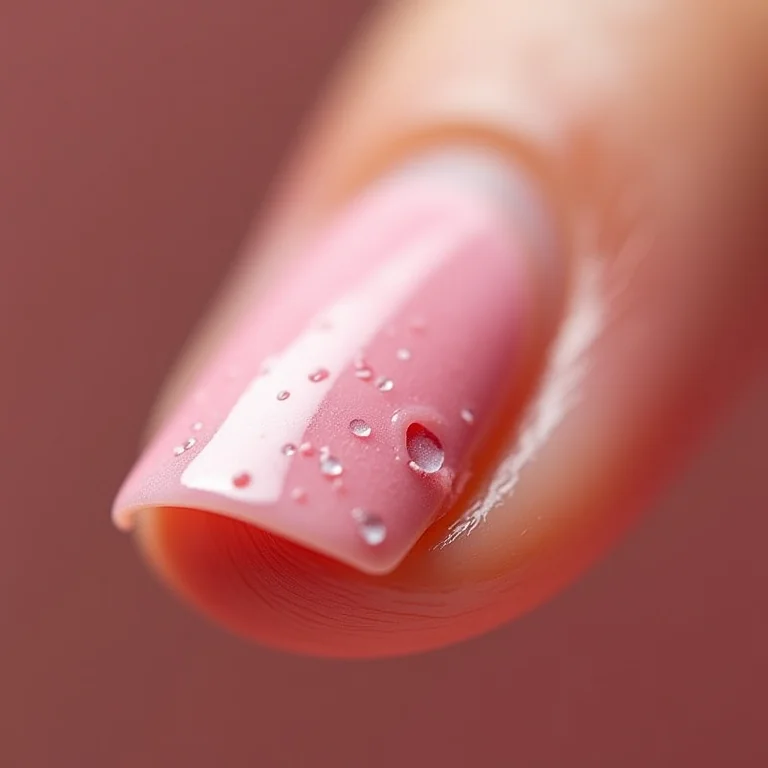 Danos nas unhas após uso de acetona.