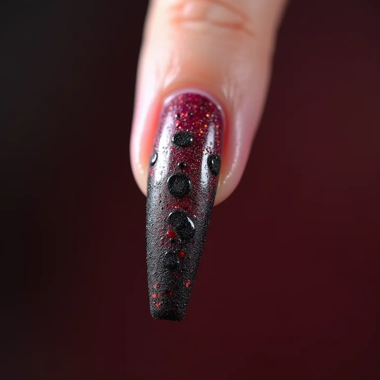 Decoração de unha descascando após poucos dias