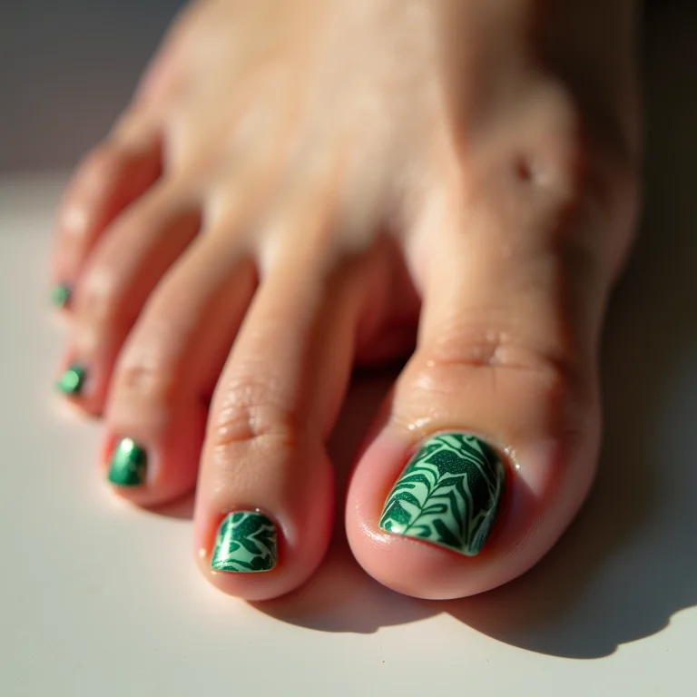 Desenhos e estilos que estão bombando nas unhas dos pés.