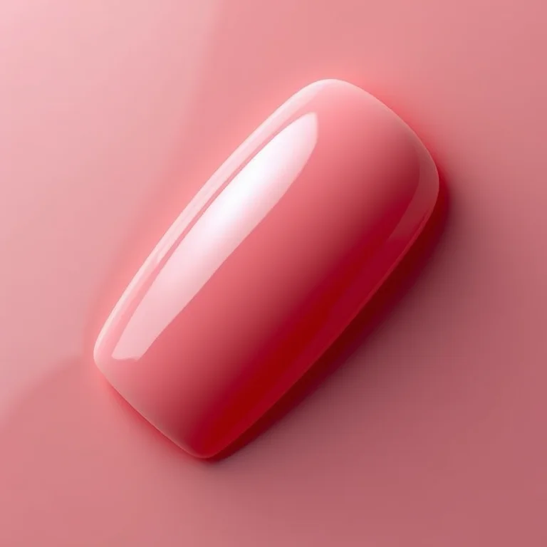 Detalhe macro de unhas de gel com efeito glossy.