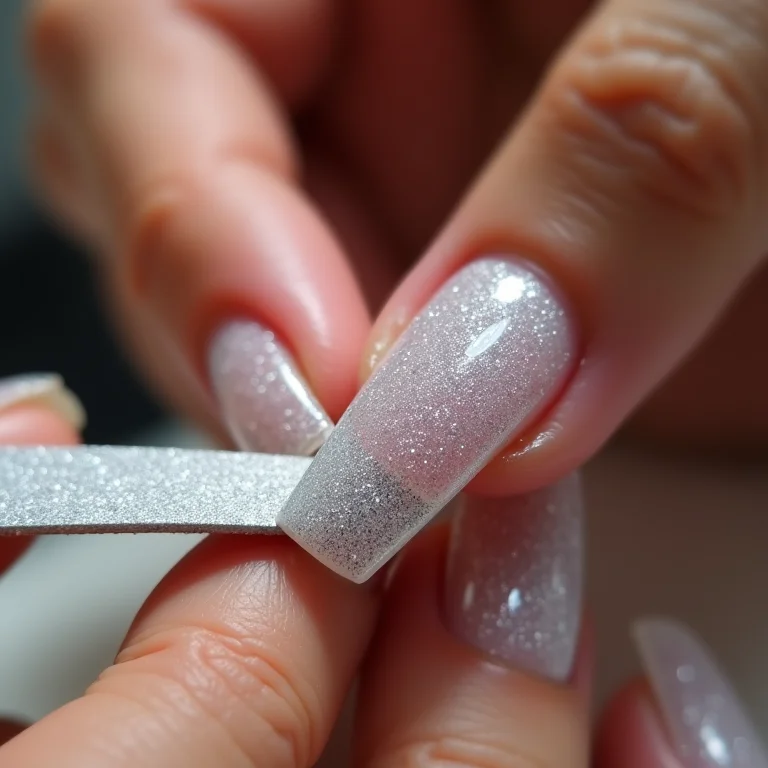 Dicas de especialista para unhas de fibra de vidro com glitter