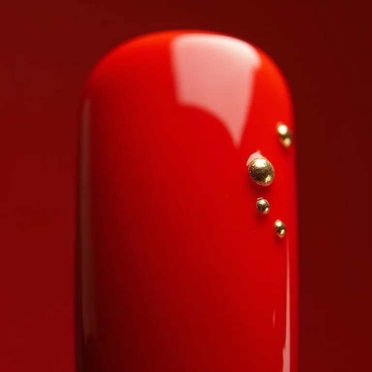 Dicas extras para unhas vermelhas com dourado impecáveis