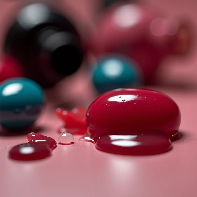 Diferentes tipos de embalagens de esmalte.