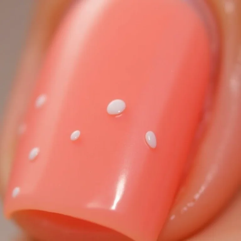 Disfarçando manchas brancas nas unhas.