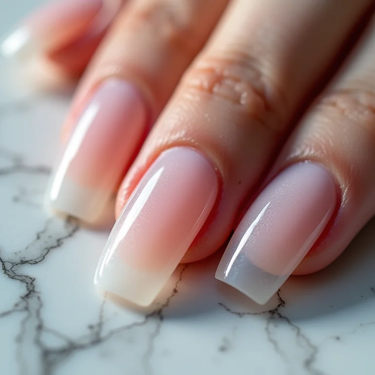 Durabilidade das unhas de fibra de vidro em close-up