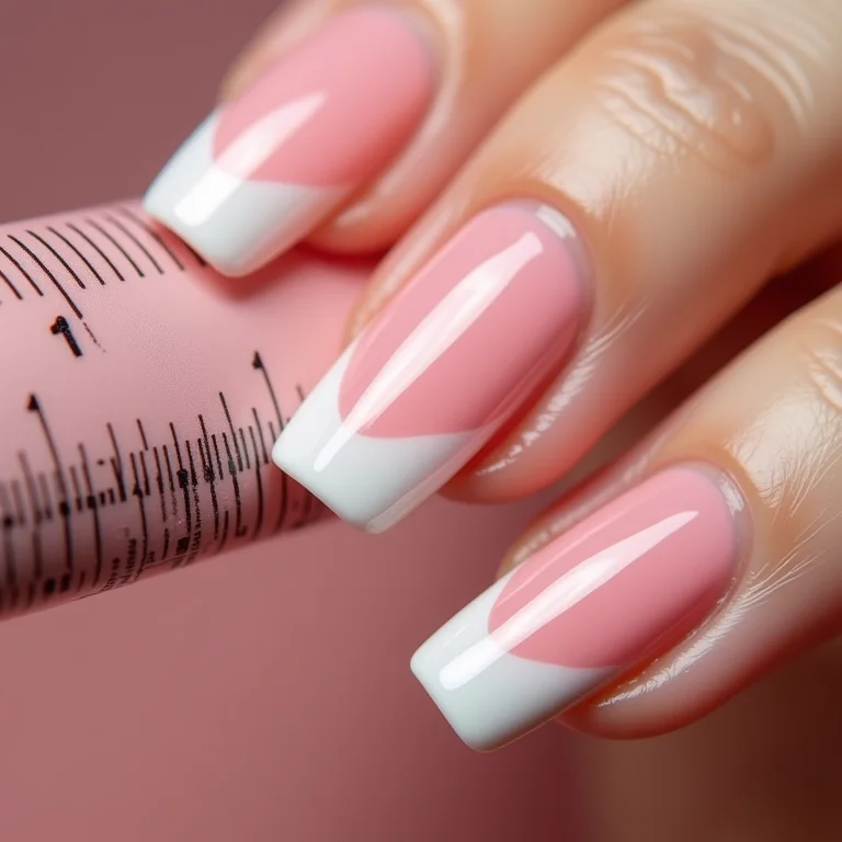 Durabilidade das unhas de gel medida com régua