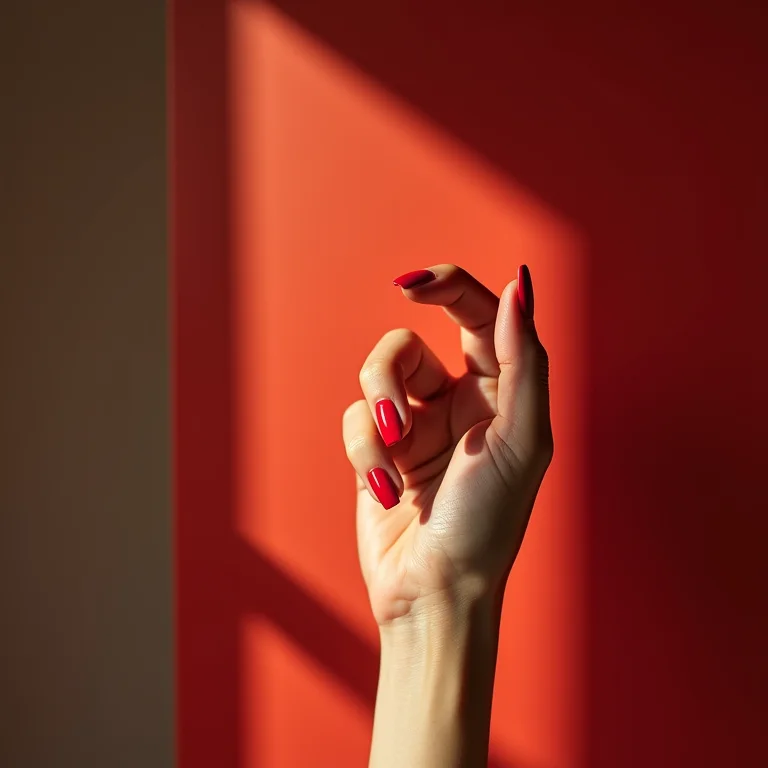 Elegância atemporal: unhas vermelhas clássicas