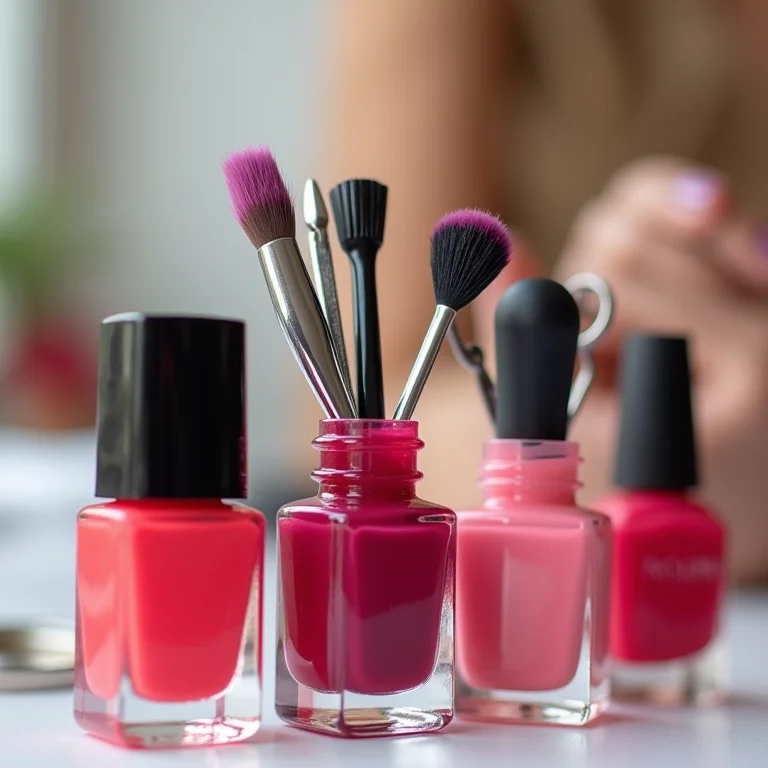 Embalagens reaproveitadas para organizar esmaltes