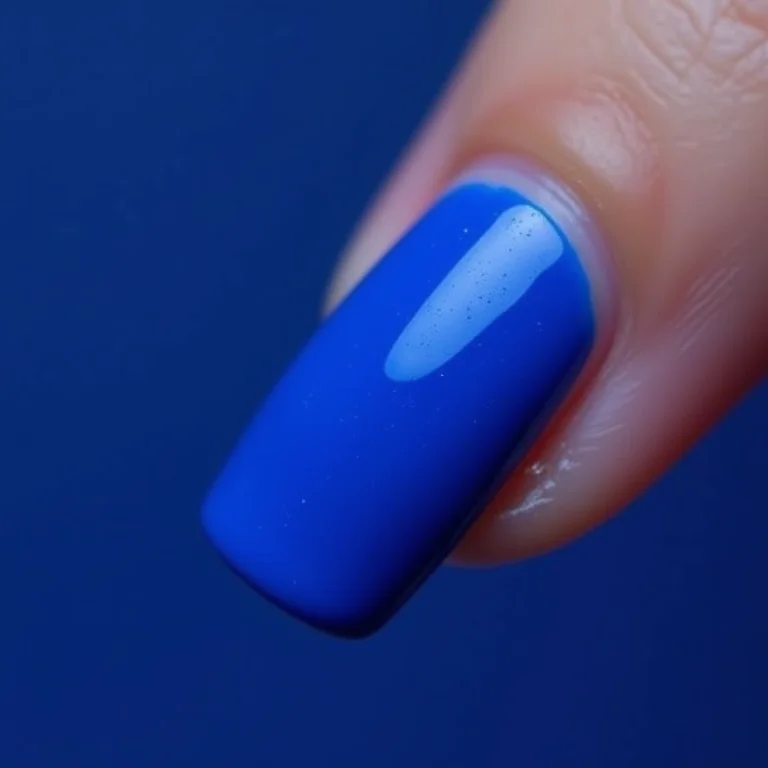 Esmalte azul royal Impala: cobertura perfeita