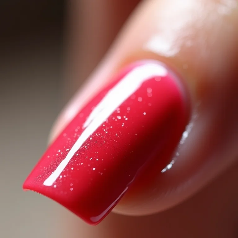 Esmalte borrado e pegajoso por secagem inadequada.