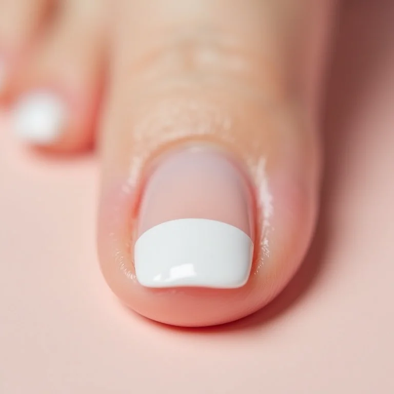 Esmalte branco Impala para francesinha nos pés