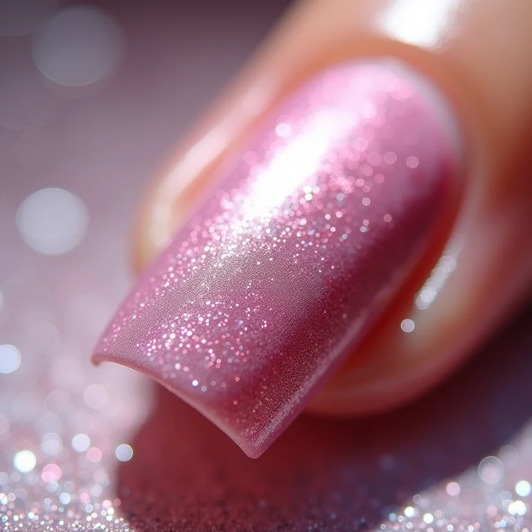 Esmalte com textura alterada.