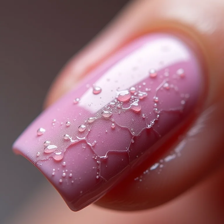 Esmalte craquelado com bolhas devido à baixa qualidade.