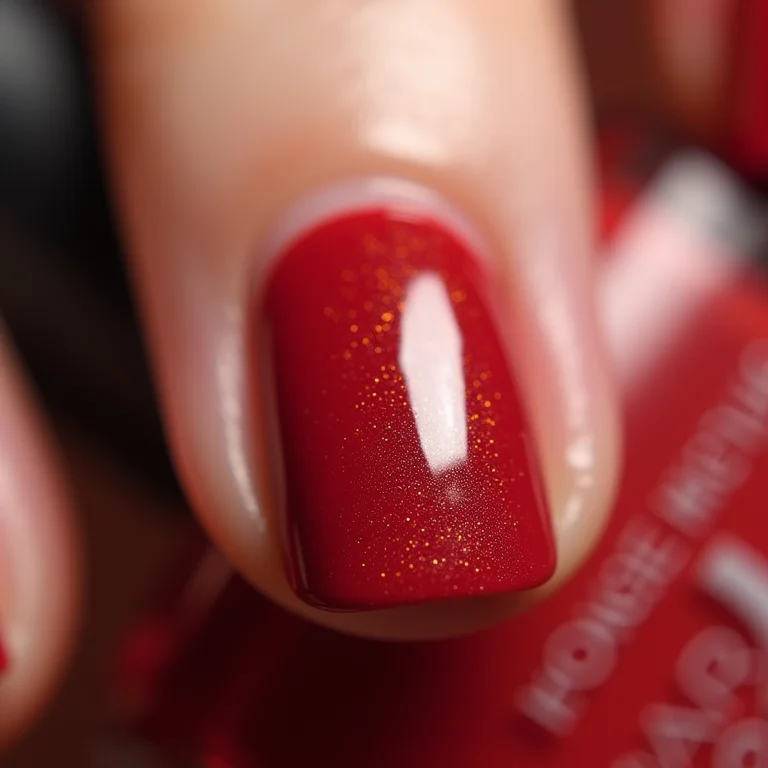 Esmalte Impala Preto Cremoso nas unhas