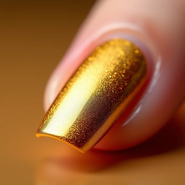 Esmalte metalizado dourado
