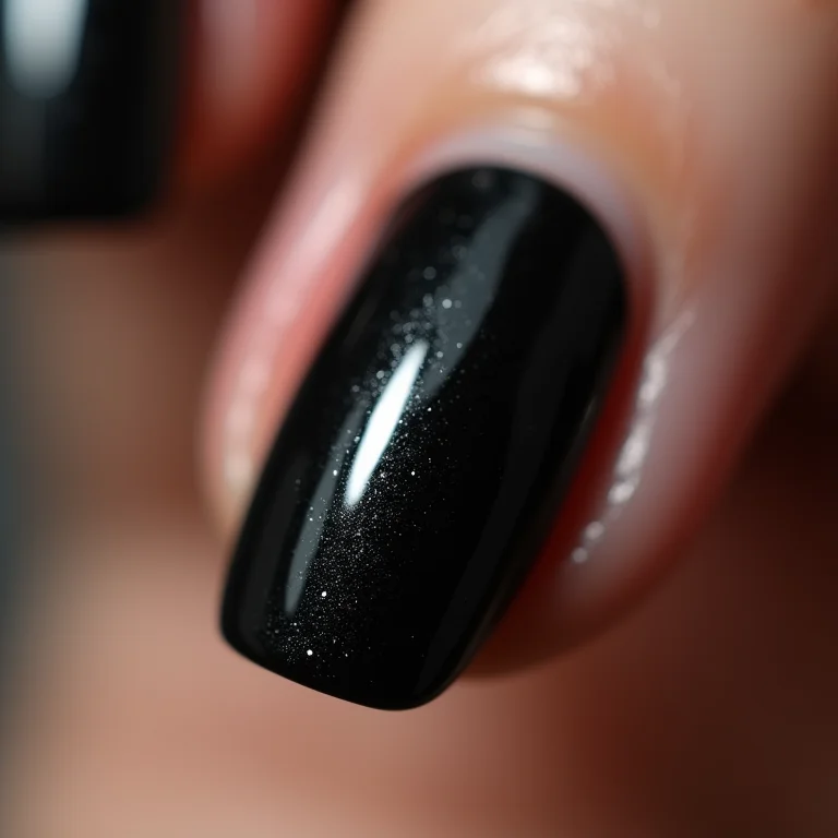 Esmalte preto manchado e com textura irregular