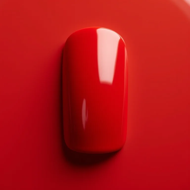 Esmalte Risqué Maçã do Amor em unhas