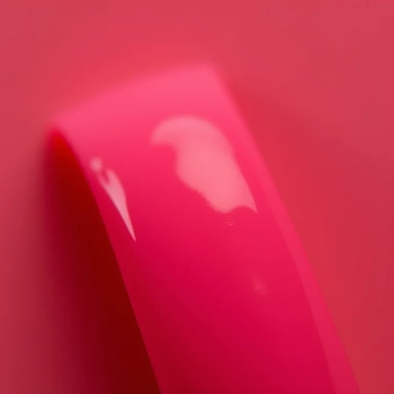 Esmalte rosa matte com aplicação irregular