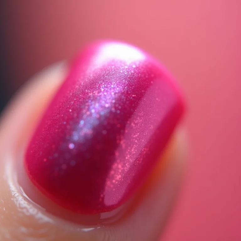 Esmalte rosa metalizado moderno.