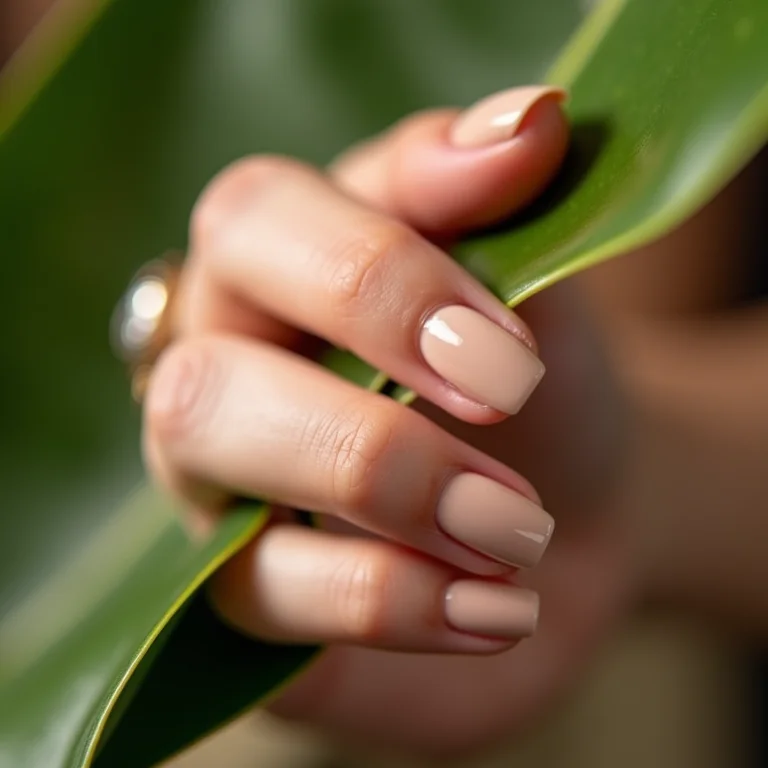 Esmalte vegano e cruelty-free nude.