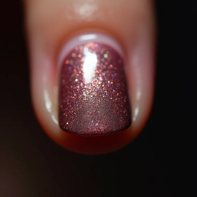 Esmalte vencido craquelado em close-up.