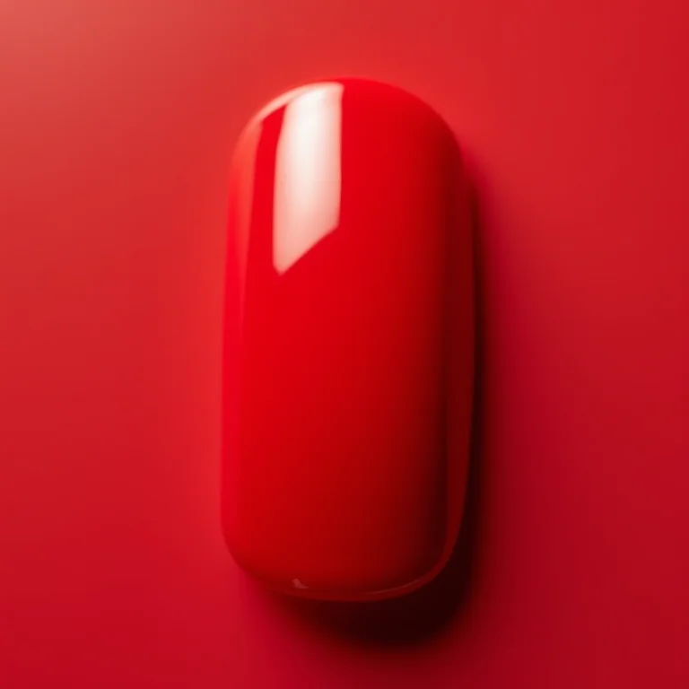 Esmalte vermelho cereja Impala Coleção Bailarina com brilho intenso.