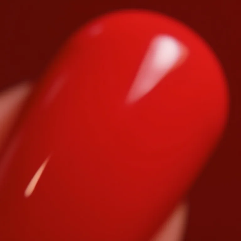 Esmalte vermelho Colorama com cobertura e brilho