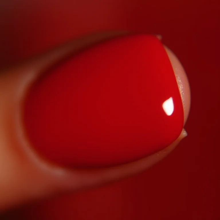 Esmalte vermelho de alta qualidade para unhas impecáveis