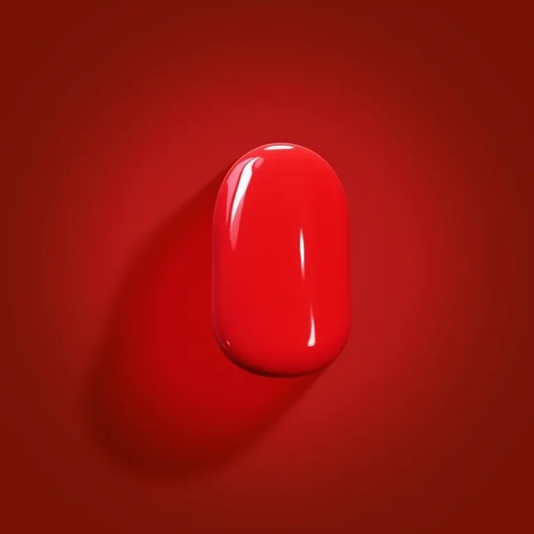 Esmalte vermelho hipoalergênico