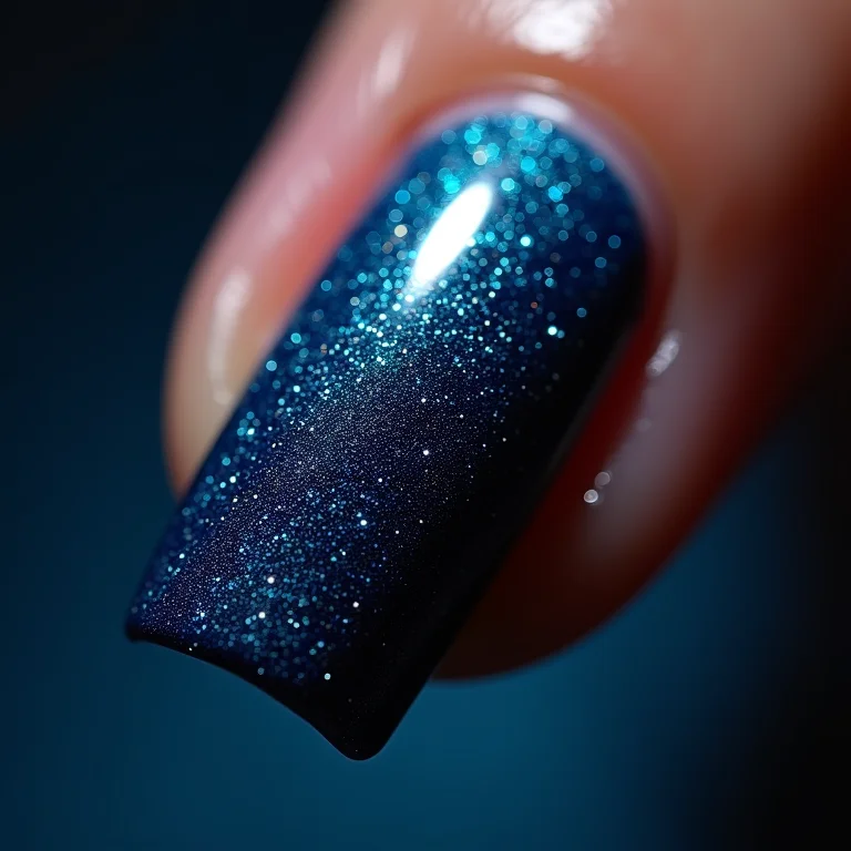 Esmaltes com glitter e brilho nas cores do Grêmio.