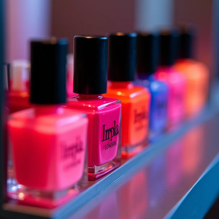 Esmaltes da Impala Neon Collection em display