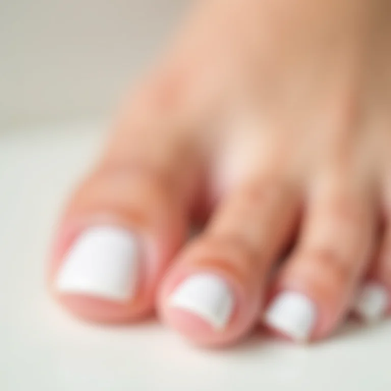 Esmaltes de qualidade para francesinha nos pés